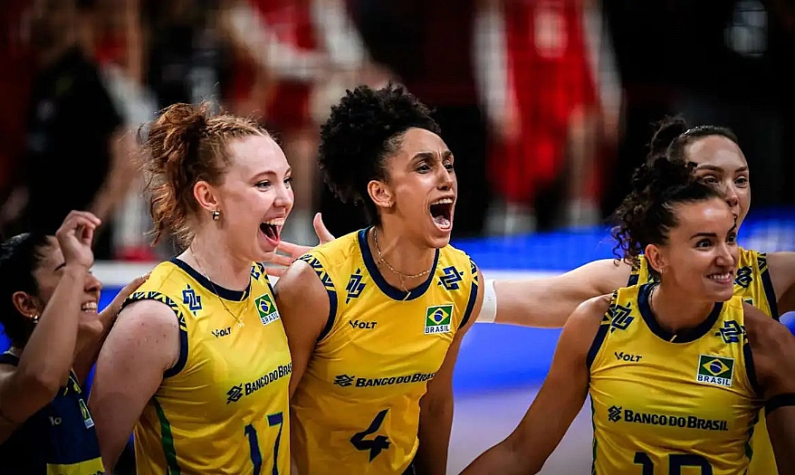 Brasil supera França por 3 sets a 2 na Liga das Nações de Vôlei