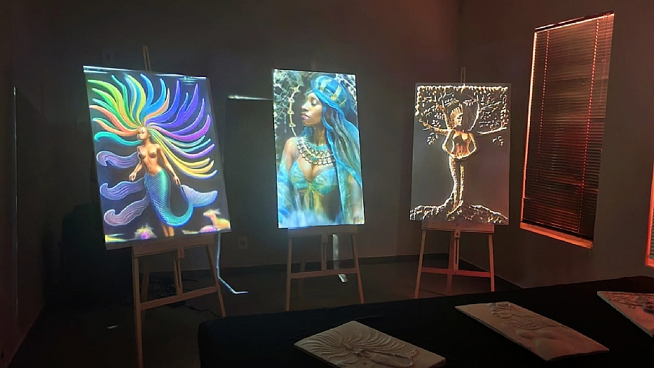 Sagrado feminino é tema de exposição que une escultura e videoarte na sede do coletivo Robo.Art