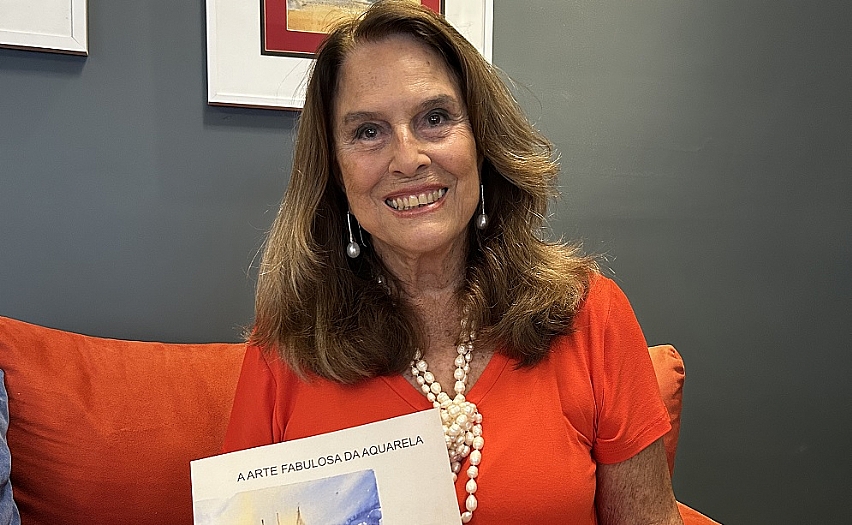 Artista plástica rio-pretense lança livro sobre a arte da aquarela